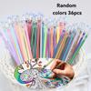 36 helle und farbenfrohe Gelstift-Minen - 360° Glitzer, Verschiedene Farben, für Kunst, Basteln und Schreiben - Sanftes Schreibgefühl
