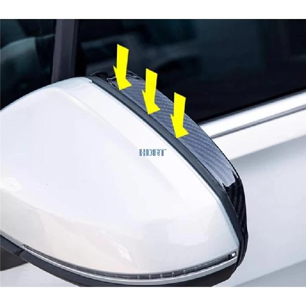 Car Styling Rear View Mirror Trim Side Door Wing Reverse Mirror Rain Eyebrow Cover Accessories For Volkswagen VW Viloran +