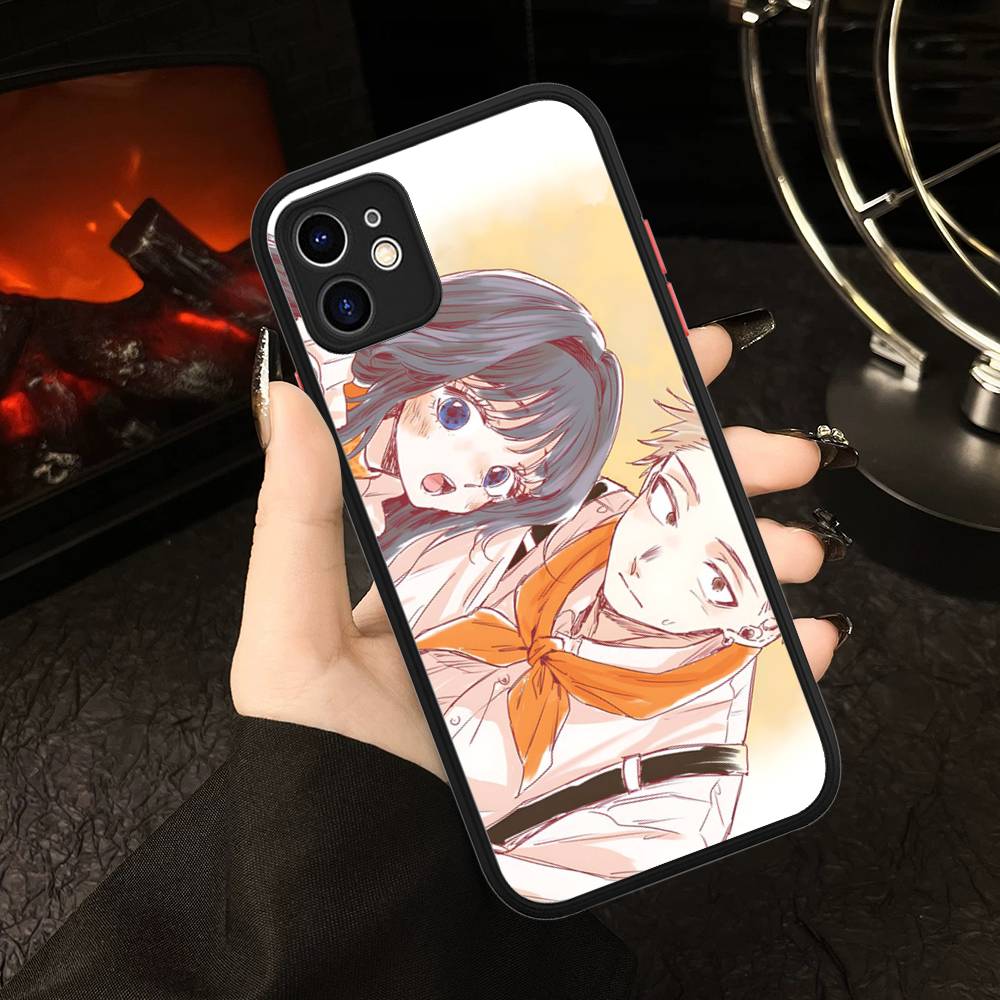 

Anime Cute Kaoruko And Rintarou Phone Case For iPhone 16e 16 15 14 13 12 11 Pro Max X XS Max Plus Matte Clear iphone 15pro max