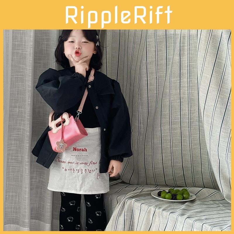 Adorable Mini Cartoon Dog Bone Shoulder Bag In Trendy Color Block Design For Kids