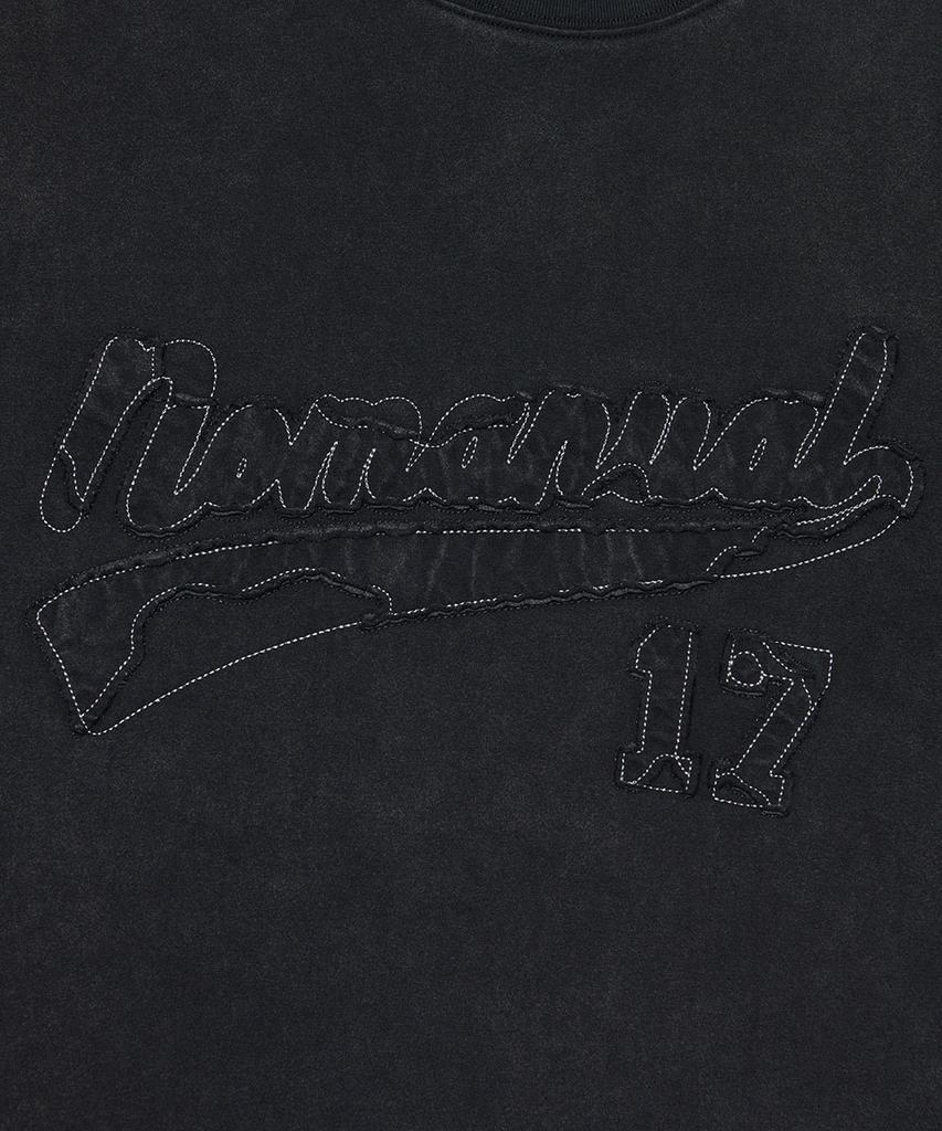 Nomaenyueol Applique T-Shirt - Washed Black