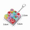 9-Button Design Keyboard Fidget Toy Soft Silicone Clicker Fidget Toy  Office Use