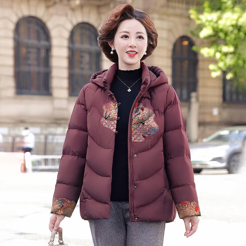 

SNOWFLYING 2025 Women s Chinese Style Duck Down Jacket X250143448F 4XL