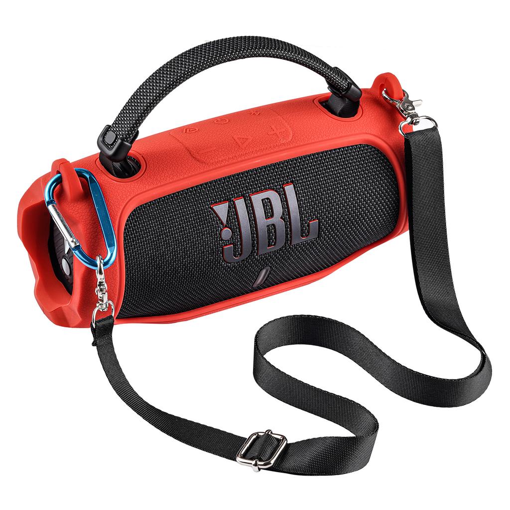Přenosný Bluetooth reproduktor Pouzdro pro přenášení ze silikonu, Měkký ochranný návlek s ramenním popruhem pro reproduktor JBL Charge 6