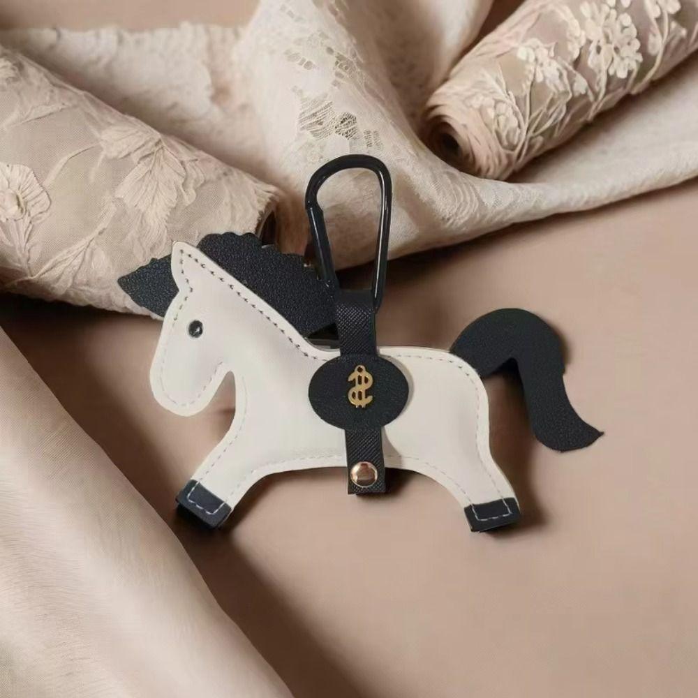 Handmade Stitching Horse Pendant Multi-color Keychain New Trend Bag Charm Backpack Accessory