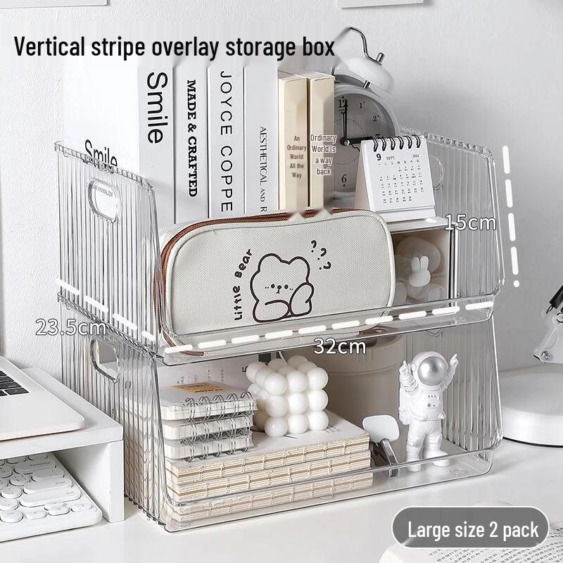 A4 Stackable Desktop File Organizer and Student Stationery Drawer