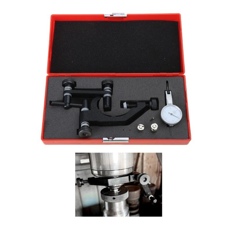 Messuhr-Hebellehre Universelle Halterung mit Schwalbenschwanzaufnahme 0-15-0 Messbereich 1-7/8 Zoll Weißes Zifferblatt