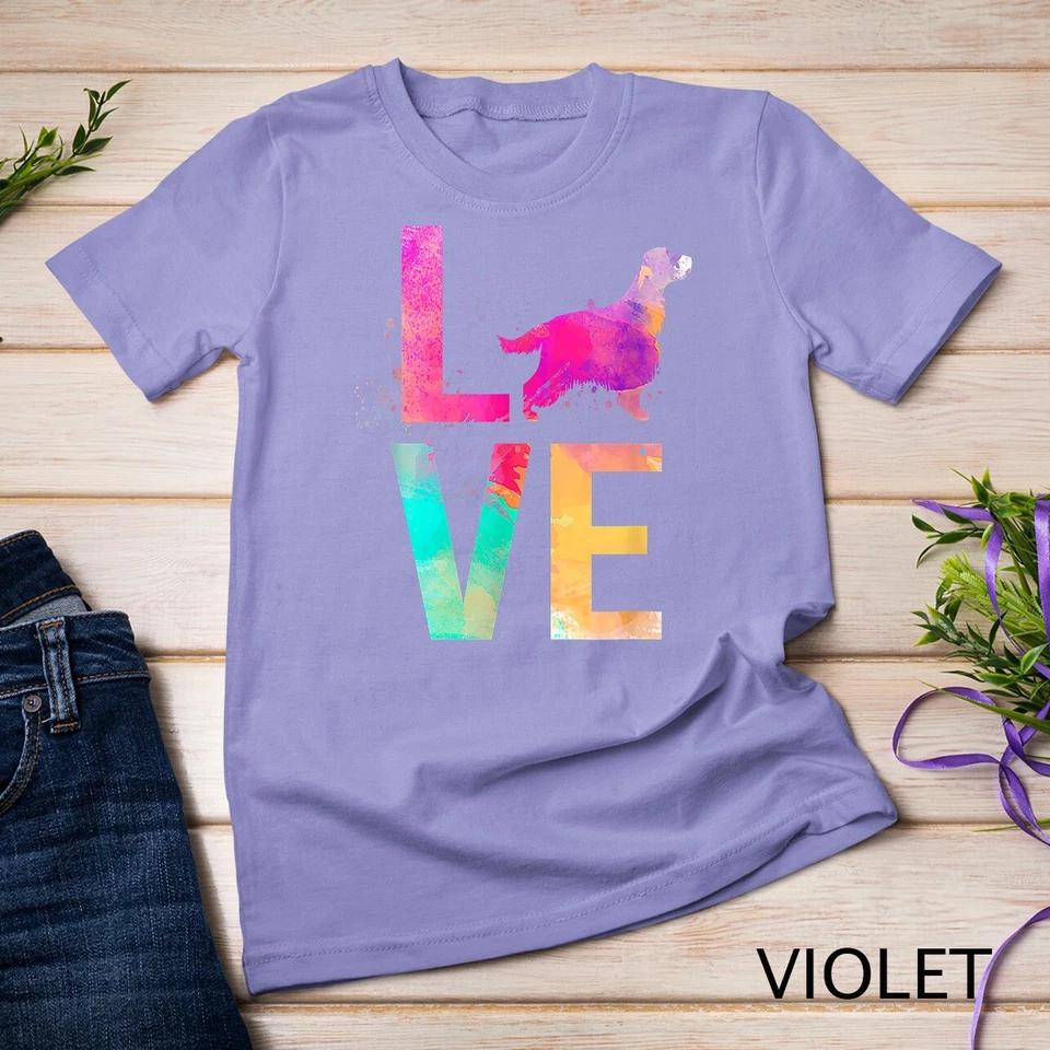 Colorful Dog Mom Gifts English Cocker Spaniel Unisex T-shirt 11