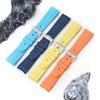 20mm Fluoro Rubber Strap for Rolex Daytona Curved End Sport Waterproof FKM Watch Band for Omega X Swatch Moonswatch with Tools