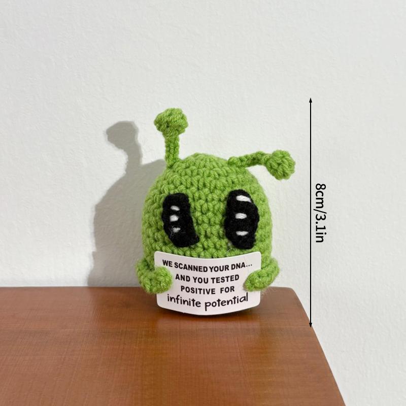 Crochet Ornament Desk Accessories Handmade Doll Birthday Party Decoration Party Gift Favors Hand Knitted Ornament