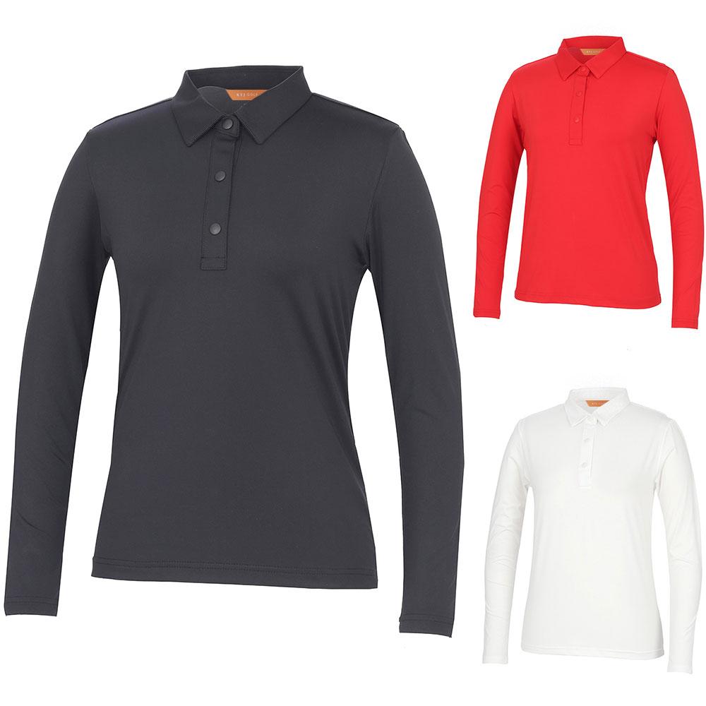 KIM YOUNG JOO GOLF Spring/Autumn Basic Simple Collared Neck Stretch Women'S Golf T-Shirt Dpslts62