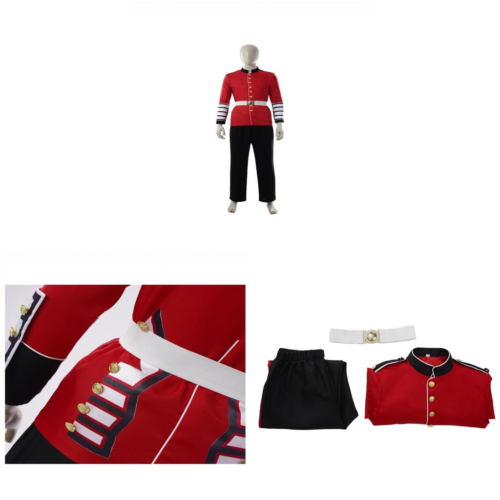 Mittelalterliches Königliches Garde Cosplay Kostüm Aus Polyesterstoff Für Theatralische Aufführungen