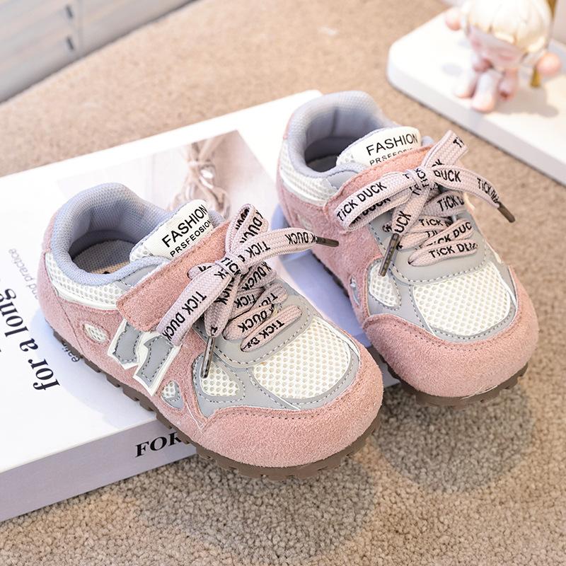 Baby sneakers Korean version spring and autumn breathable versatile casual shoes girls moral training shoes boys children soft-soled running shoes