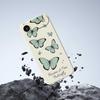 For iPhone 17 Air Case Green Butterfly Pattern Printing Straight Edge TPU Phone Back Cover