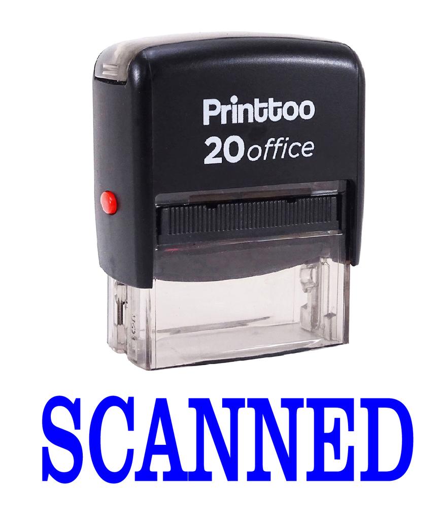 Printtoo Custom Stamp Self Inking SCANNED Rubber Stamp Office