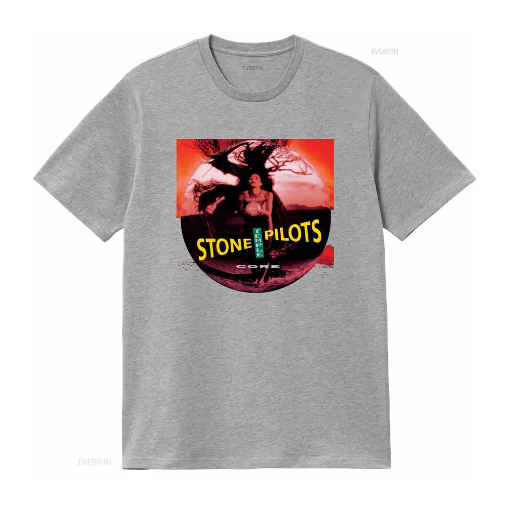 Cotton T Shirt Core Stone Temple Pilots Album Dean DeLeo Robert Band Merch Vintage Washed Homme Breathable Versatile Stretched
