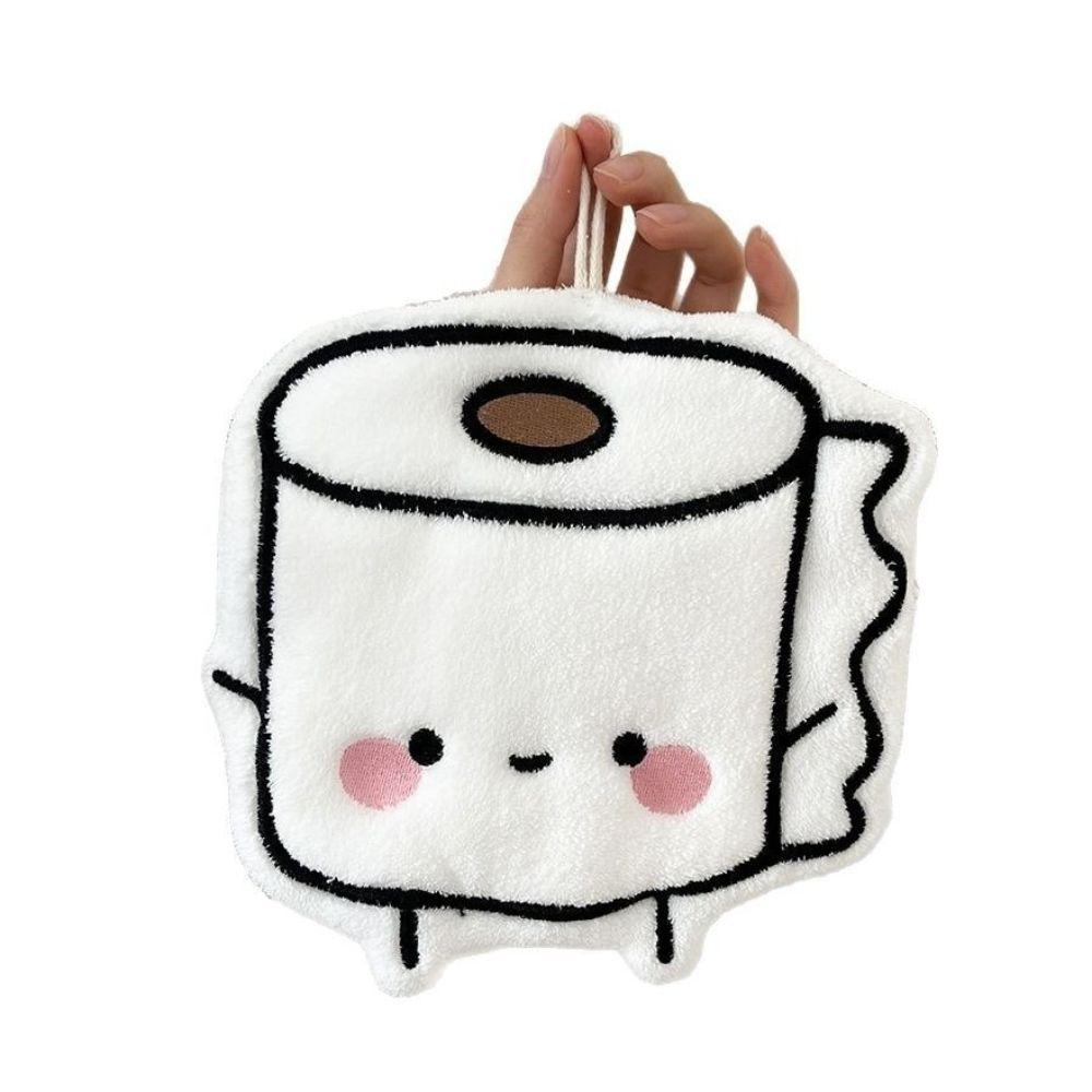 Cute Cartoon Hand Towel Absorbent Hangable Hand Wipes Embroidered Thickened Hand Cloth Home