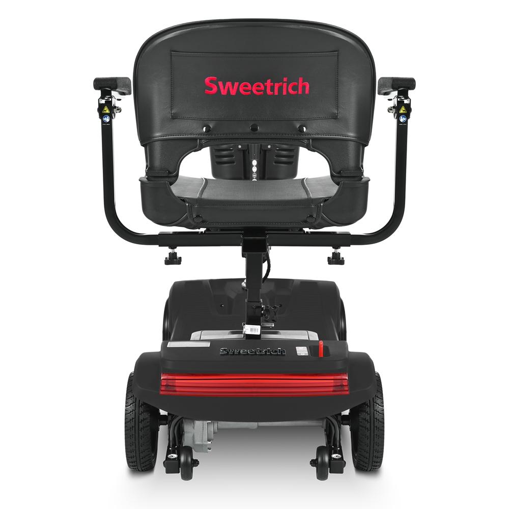 Sweetrich S2 electric mobility scooter, 250W motor, 24V 12Ah battery, electric scooter for seniors, 6KM/H MAX, 15KM range, weight capacity 136KG.