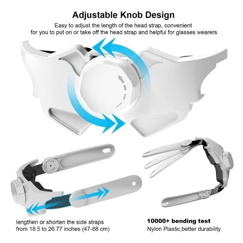 Adjustable Head Strap Relieve l Pressure for Quest3 Strap Replacement Accessories
