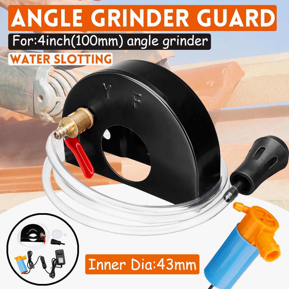 Upgrade 4" Angle Grinder Water Slotting Guard Dust Cover Wet Grinding