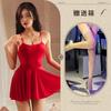 Sexy Perspective Sex Nightgown Cute Little Woman Pure Desire Suspender Pajamas Backless Temptation Sex Pajamas Super Large Size