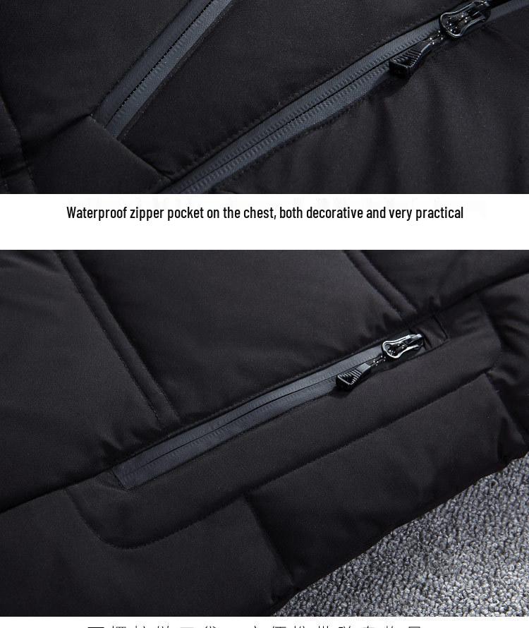 2025 Men's Slim Fit Hooded Winter Jacket - Warm, Short, and Stylish for Outdoor Wear