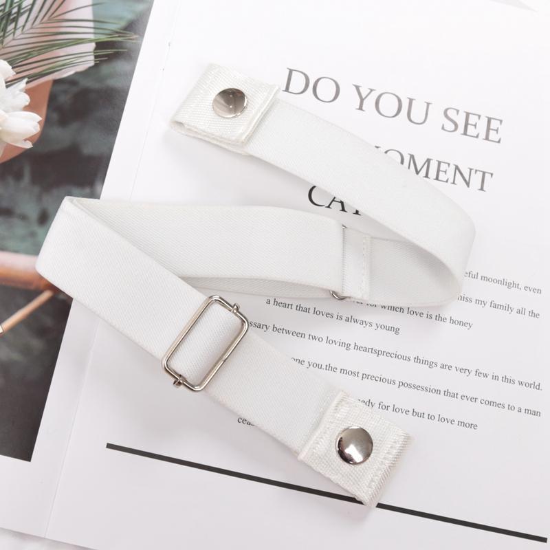 Buckle-free Elastic Invisible Belt for Women Plus Size High Quality Without Buckle Jeans Easy Belts Men No Hassle Desigener Belt