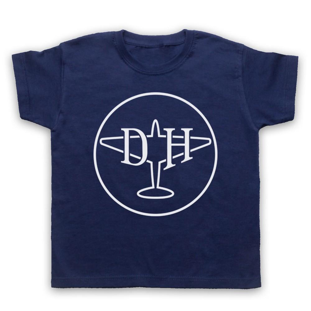 

De Havilland Vintage Aviation Aircraft Logo Enthusiast Kids Childs T-Shirt S