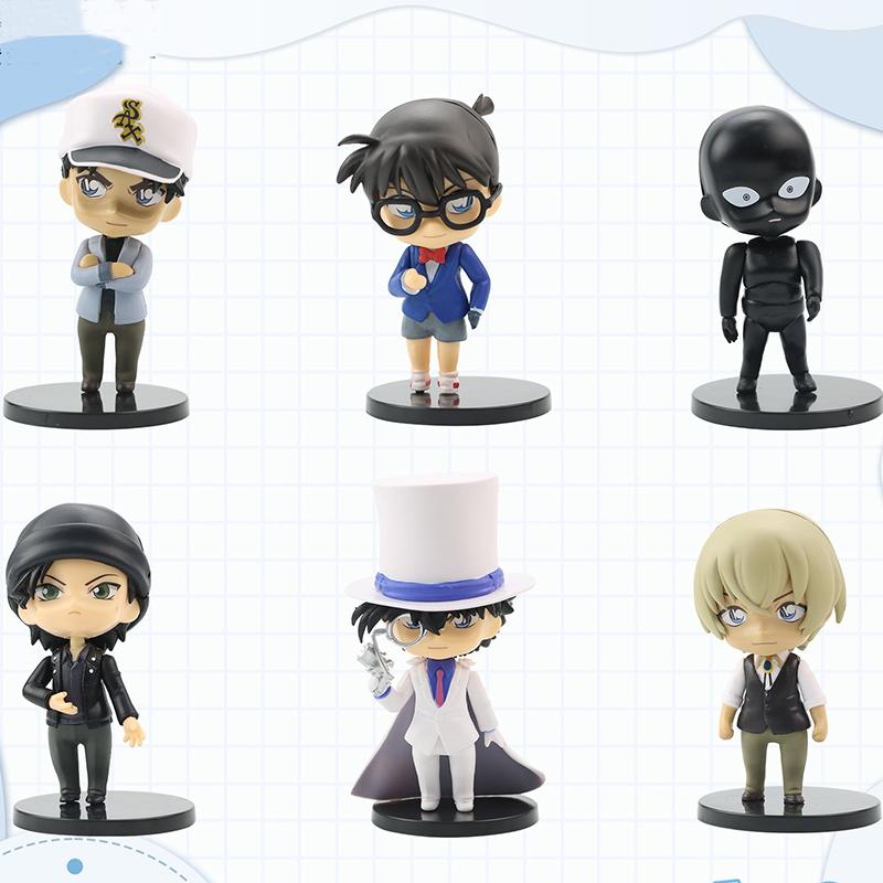 

Anime Detective-Conan PVC Anime Action Figure Model Gifts Collectible Figurines 9 - 12 CM 6 Pieces In A Set 9-12CM