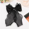 The Little Mermaid Glitter Bow Hair Clip - Elegant Women's Accessory