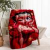 Betty Boop Print Blanket - Soft & Comfortable, for Bedroom, Travel, Sofa, Home Decoration - Birthday Christmas Gift for Friend