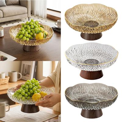 Decorative Multipurpose Fruit Pedestal, Modern Creative Portable Tray for Snack Storage,