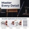 6PCS Matte Erasing Effect Sketch Tortillon Art Precision Eraser Stick  Studio Daily Use