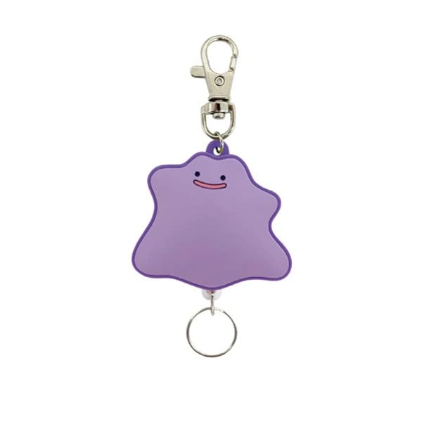 SK Japan Pokemon Rubber Reel Keychain Ditto