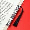 Colorful Skeleton The Reader Stainless Steel Tassel Bookmark, a Birthday and Christmas Reading Gift for Book Fans, Lovers, and F