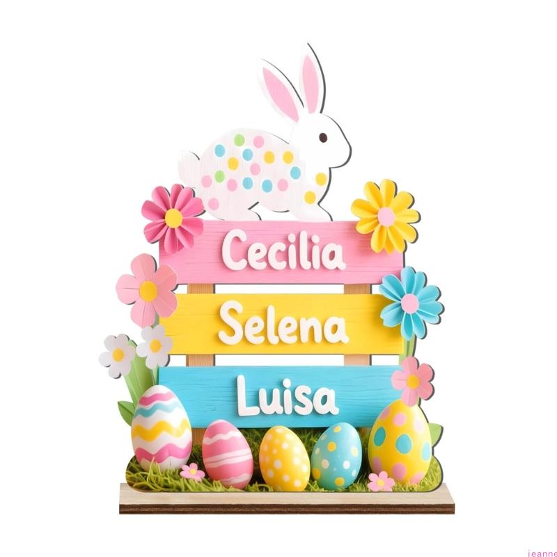 Easters Decorations for Home Decors Easters Bunnies Wood Table Centerpieces Signs Easters Freestanding Tabletop Ornament