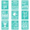 Self-Adhesive Silk Screen Printing Stencil Kitchen Reusable Mesh Transfer Washable for DIY Painting Silkscreen Print