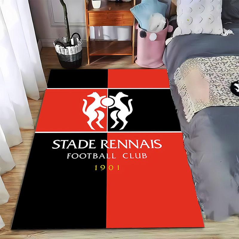 "Stade Rennais Logo Carpet" suitable as a non-slip mat for the living room or bedroom sofa