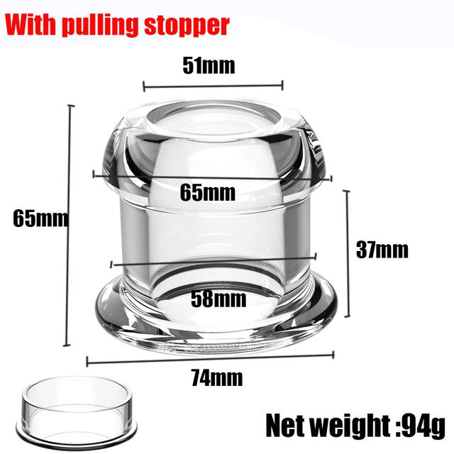 Silicone Hollow Anal Plug With Stopper Speculum Enema Anus Dilator Butt Plug Prostate Massage Bdsm Sex Toys For Woman Men