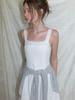 Liel Pompom Lace Dress (White)