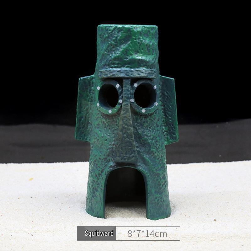 Ananas Huis Aquarium Decoratieset – Thema Figuurtjes en Decoraties van SpongeBob