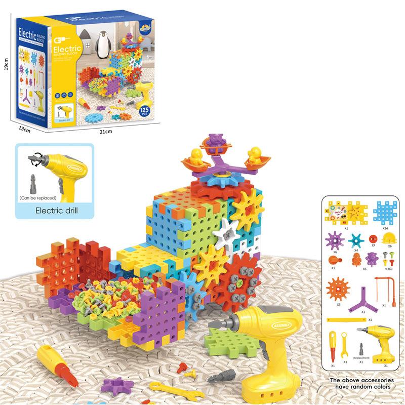 

Электрические STEM Строительные блоки Сделай сам Развивающая игрушка Взаимосвязанные шестерни Моторизованный конструктор Научное обучение для детей Basic