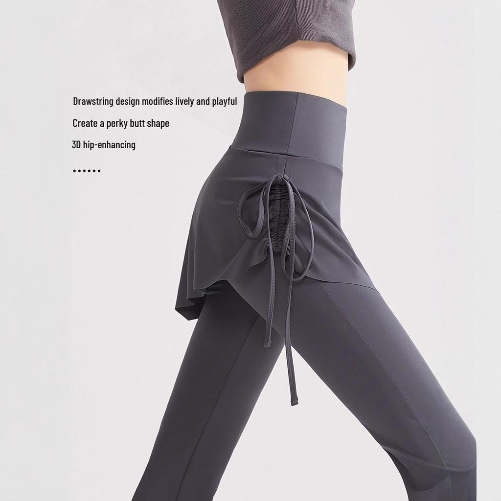 Women's High-Waisted Slimming Yoga Flare Pants with Hip-Lifting Design