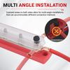 M6 Terminal Studs Bus Bar Distributor 150A 4Way 6Way Red Black 48V Heat-Resistant Power Distribution Block Copper For EV Battery