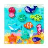 Wooden Children'S Early Education Puzzle Creative Velcro Three-Dimensional Puzzle Building Block Car Animal Puzzle