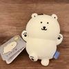 Self Mocking Bear Aquarium Series White Bear Keychain Polar Bear Plush Keyring For Bag Decor Cute Gift