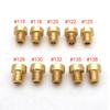 Pack of 10pcs 6mm 5mm Thread Motorcycle Main Jet M6 M5 Kit for DellOrto BGM Motoforce Carburetor Injector Nozzle Size 50-200