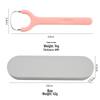 304 Stainless Steel Y-Shape Tongue Scraper & Breath Freshener Brush