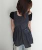 Lougeu Mini Bag Shirred Dress_Navy