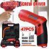 Mini 10/47 Pcs USB Rechargeable Electric Screwdriver Power Cordless Electric Drill Set Screw Driver Li-ion Battery New